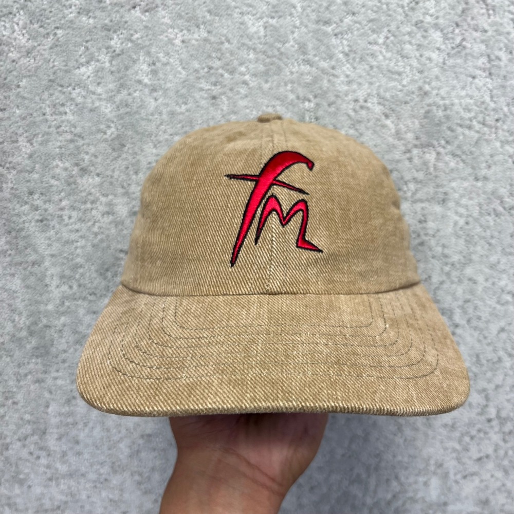VINTAGE‎ Fleetwood Mac Snapback Hat Brown Tan Band Music Embroidered Made in USA